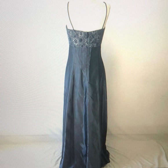 DRESS CRIMSON BY LAWRENCE KURTZ GOWN SIZE 6 GRAY - Picture 4 of 7